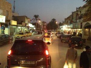 Jericho at night. It was busy.